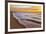 USA, Michigan, Paradise, Whitefish Bay Beach with Waves at Sunrise-Frank Zurey-Framed Photographic Print