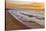 USA, Michigan, Paradise, Whitefish Bay Beach with Waves at Sunrise-Frank Zurey-Stretched Canvas