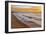 USA, Michigan, Paradise, Whitefish Bay Beach with Waves at Sunrise-Frank Zurey-Framed Photographic Print