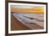 USA, Michigan, Paradise, Whitefish Bay Beach with Waves at Sunrise-Frank Zurey-Framed Photographic Print