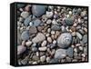 USA, Michigan. Polished pebbles on the shore of Lake Superior.-Anna Miller-Framed Stretched Canvas