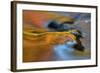 USA, Michigan, Upper Peninsula. Bond Falls Reflections in Fall-Jaynes Gallery-Framed Photographic Print