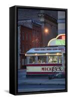 Usa,Midwest, Minnesota, St.Paul, Mickey's Diner-Christian Heeb-Framed Stretched Canvas