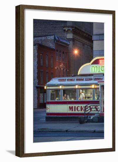 Usa,Midwest, Minnesota, St.Paul, Mickey's Diner-Christian Heeb-Framed Photographic Print