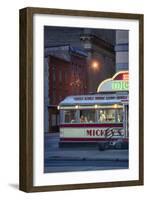 Usa,Midwest, Minnesota, St.Paul, Mickey's Diner-Christian Heeb-Framed Photographic Print