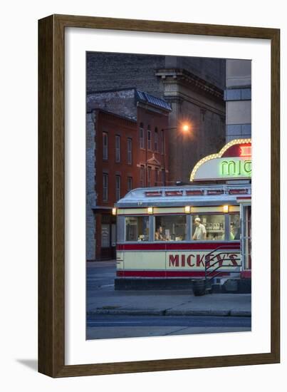 Usa,Midwest, Minnesota, St.Paul, Mickey's Diner-Christian Heeb-Framed Photographic Print