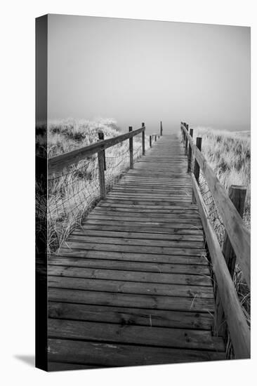 USA, Minnesota, Duluth, Park Point, Boardwalk over Dunes-Peter Hawkins-Stretched Canvas