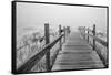 USA, Minnesota, Duluth, Park Point, Boardwalk over Dunes-Peter Hawkins-Framed Stretched Canvas