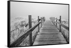 USA, Minnesota, Duluth, Park Point, Boardwalk over Dunes-Peter Hawkins-Framed Stretched Canvas