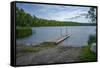 USA, Minnesota, La Salle Lake State Recreation Area boat launch-Peter Hawkins-Framed Stretched Canvas