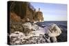 USA, Minnesota, Lake Superior, Lighthouse, Split Rock-Ronald Wittek-Stretched Canvas
