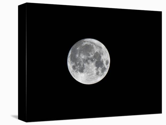 USA, Minnesota, Mendota Heights, Super Moon-Bernard Friel-Stretched Canvas