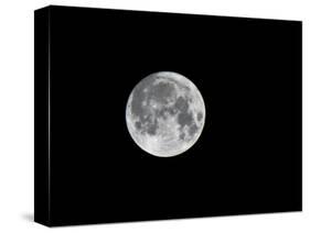 USA, Minnesota, Mendota Heights, Super Moon-Bernard Friel-Stretched Canvas