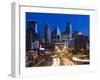 USA, Minnesota, Minneapolis, City Skyline from Interstate Highway I-35W-Walter Bibikow-Framed Photographic Print