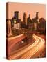 USA, Minnesota, Minneapolis, City Skyline from Interstate Highway I-35W-Walter Bibikow-Stretched Canvas