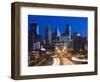 USA, Minnesota, Minneapolis, City Skyline from Interstate Highway I-35W-Walter Bibikow-Framed Photographic Print