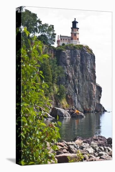 USA, Minnesota, North Shore, Lake Superior, Split Rock Lighthouse Station.-Bernard Friel-Stretched Canvas