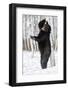 USA, Minnesota, Sandstone, Black Bear Scratching an Itch-Hollice Looney-Framed Photographic Print