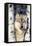 USA, Minnesota, Sandstone, Wolf in Birch Trees-Hollice Looney-Framed Stretched Canvas