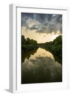 USA, Mississippi. Mississippi River Basin, Sunflower River seen from Woodburn-Kinlock Road bridge-Alison Jones-Framed Photographic Print