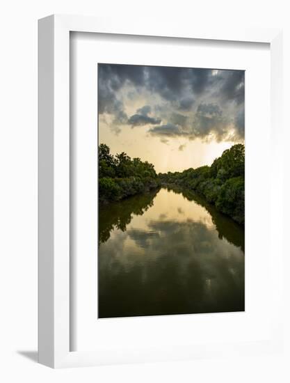 USA, Mississippi. Mississippi River Basin, Sunflower River seen from Woodburn-Kinlock Road bridge-Alison Jones-Framed Photographic Print