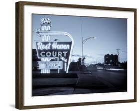 USA, Missouri, Route 66, Springfield, Rest Haven Court Motel-Alan Copson-Framed Photographic Print