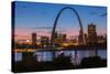 Usa, Missouri, St.Louis, Mississippi River, Route 66, Along the Shores of East St.Louis-Christian Heeb-Stretched Canvas