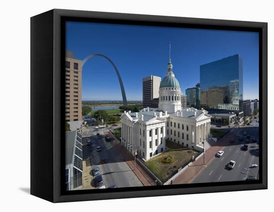 USA, Missouri, St. Louis, Old Courthouse-Alan Copson-Framed Stretched Canvas