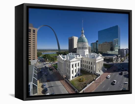 USA, Missouri, St. Louis, Old Courthouse-Alan Copson-Framed Stretched Canvas