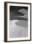 USA, Mojave Trails National Monument, California. Black and white image of windblown sand dune.-Judith Zimmerman-Framed Photographic Print