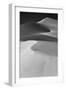 USA, Mojave Trails National Monument, California. Black and white image of windblown sand dune.-Judith Zimmerman-Framed Photographic Print