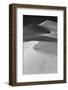 USA, Mojave Trails National Monument, California. Black and white image of windblown sand dune.-Judith Zimmerman-Framed Photographic Print