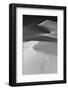 USA, Mojave Trails National Monument, California. Black and white image of windblown sand dune.-Judith Zimmerman-Framed Photographic Print