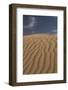 USA, Mojave Trails National Monument, California. Windblown sand dune and clouds.-Judith Zimmerman-Framed Photographic Print