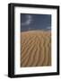 USA, Mojave Trails National Monument, California. Windblown sand dune and clouds.-Judith Zimmerman-Framed Photographic Print