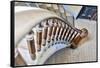 USA, Montana, Bannack State Park, Staircase-Hollice Looney-Framed Stretched Canvas