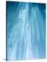 Usa, Montana, Big Sky. Ousel Falls, icicles in cave.-Merrill Images-Stretched Canvas