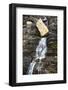 USA, Montana. Boulder and waterfall in Glacier National Park.-Judith Zimmerman-Framed Photographic Print
