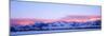 USA, Montana, Bozeman, Bridger Mountains, sunset-Panoramic Images-Mounted Photographic Print