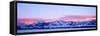 USA, Montana, Bozeman, Bridger Mountains, sunset-Panoramic Images-Framed Stretched Canvas
