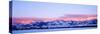 USA, Montana, Bozeman, Bridger Mountains, sunset-Panoramic Images-Stretched Canvas