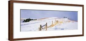 USA, Montana, farm, winter-Panoramic Images-Framed Photographic Print