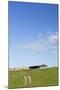 USA, Montana, Fergus County, Hay bales and barn.-Jamie & Judy Wild-Mounted Photographic Print