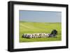 USA, Montana, Fergus County, Hay bales and barn.-Jamie & Judy Wild-Framed Photographic Print