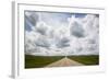 USA, Montana, Garfield County, Highway 200 with storm clouds.-Jamie & Judy Wild-Framed Photographic Print