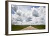 USA, Montana, Garfield County, Highway 200 with storm clouds.-Jamie & Judy Wild-Framed Photographic Print
