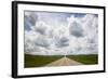 USA, Montana, Garfield County, Highway 200 with storm clouds.-Jamie & Judy Wild-Framed Photographic Print