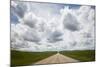 USA, Montana, Garfield County, Highway 200 with storm clouds.-Jamie & Judy Wild-Mounted Photographic Print