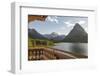 USA, Montana, Glacier Lakeside Balcony at Many Glacier Lodge-Trish Drury-Framed Photographic Print