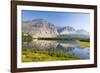USA, Montana, Glacier Mountains Reflected on Lake Sherbourne-Trish Drury-Framed Photographic Print